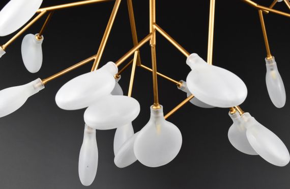 Люстра стельова на 27 лампочок 26931 Золото 40х75х75 см. | Зображення 5