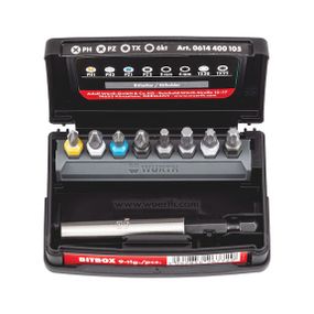 Набір біт 1/4IN, 9 шт., асортимент