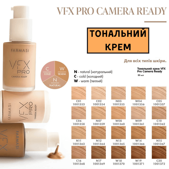 Тональный крем Farmasi VFX Pro Camera Ready W14 30 мл | Зображення 1