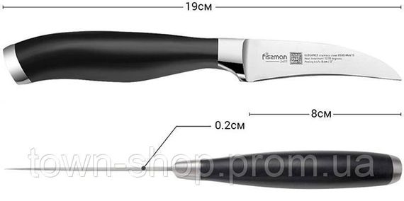 Нож для чистки овощей Fissman Elegance 8см из высоколегированной нержавеющей стали FN-2477 | Зображення 1