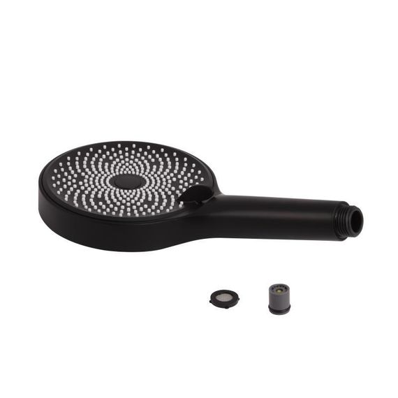 Лейка для ручного душа Qtap Rucni D 130 мм округлая QTRUC125BLM45953 Black Matt | Зображення 2