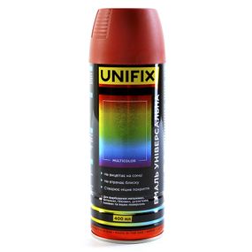 Емаль універсальна акрилова RAL3011 глянець вишневий 400 мл UNIFIX 951038