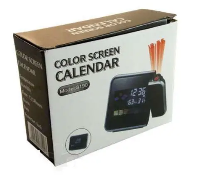 Настольные часы - метеостанция с проекцией времени на стену Сolor Screen Calendar DS-8190 ∙ Проекционные часы с календарем | Зображення 2