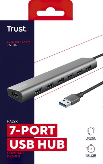 USB-хаб Trust DALYX 7-IN-1 USB-A 3.2 ALUMINIUM (24967_TRUST) | Зображення 7