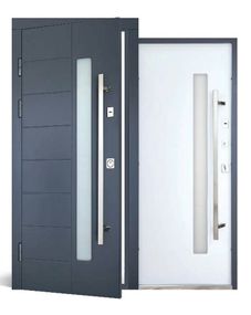 Двері вхідні Abwehr модель Liberty Glass RAL 7016