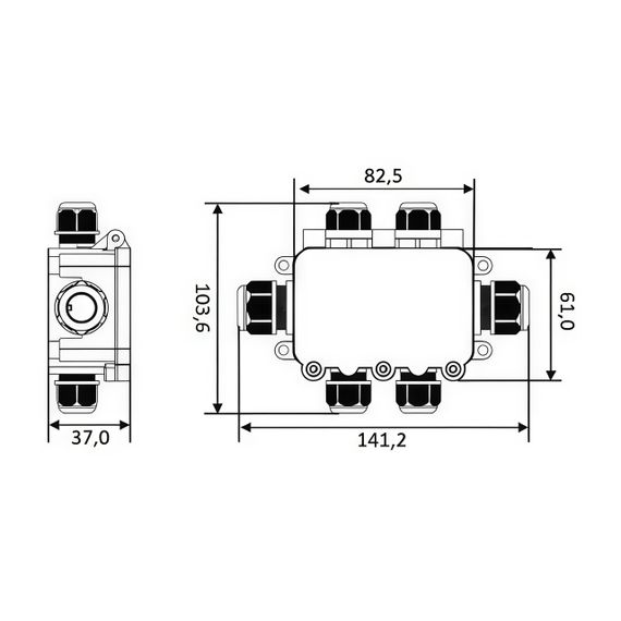 Розподільча коробка М686-2 IP68 з клеммой 24А Ny95506529 | Зображення 7