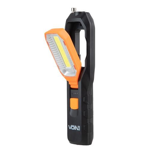 Переносна лампа VOIN VL-7043, COB 260Lm + F5 80Lm /АКБ 1200mAh/магніт/індикатор заряду | Зображення 7