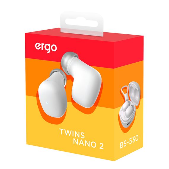 Навушники ERGO BS-530 Twins Nano 2 White | Зображення 6