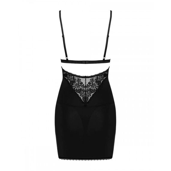 Пеньюар та стрінги Obssesive Maderris chemise & thong XS/S | Зображення 3