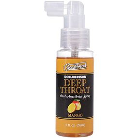 Спрей для мінету Doc Johnson GoodHead DeepThroat Spray - Mango 59 мл для глибокого мінету Sex Aura