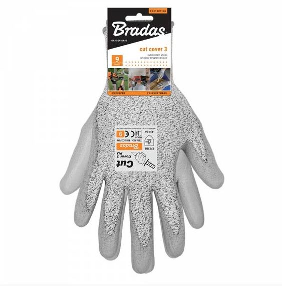 Рукавички робочі Bradas CUT COVER 3 із захистом від порізів розмір 10 RWCC3PU10 | Зображення 2