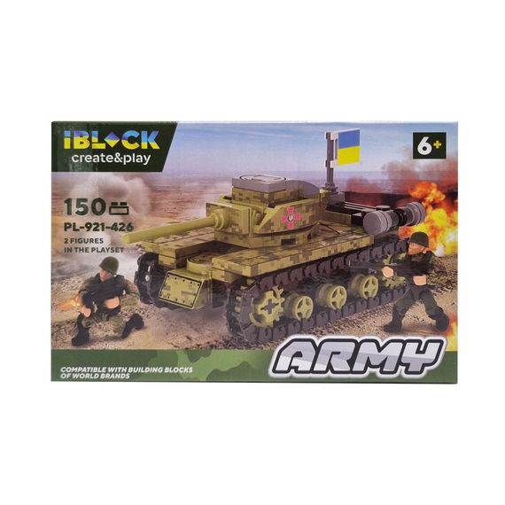 Дитячий конструктор військова техніка IBLOCK Армія Розвиваючий конструктор для дітей від 6-років