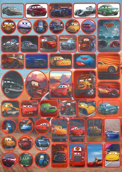 Розмальовка CARS 3 А4 + 100 наліпок SH06429 Jumbi (6900203254580) | Зображення 2