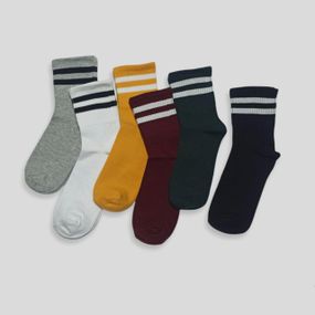 Довгі шкарпетки для підлітків зі спортивною гумкою Twinsocks р2-24(35-37),24-26(37-40) чорний, сірий, бордо Бордовий, 24-26(38-40)