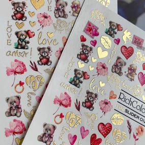 Фольгований слайдер RichColor 012 на водяній основі (6.5x9.5см)