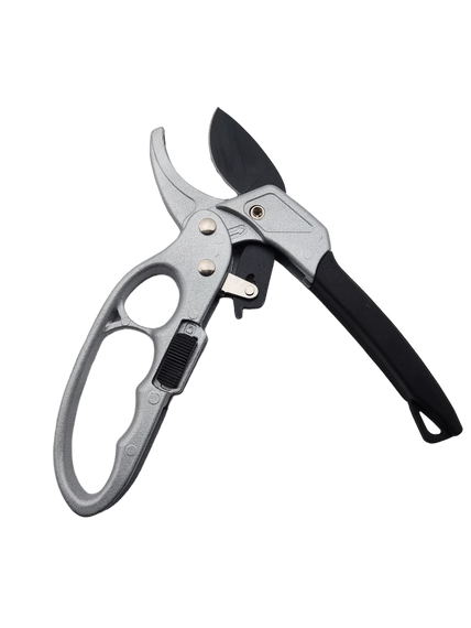 Секатор з храповим механізмом 200мм, японська сталь SK5 з тефлоновим покриттям | Зображення 3