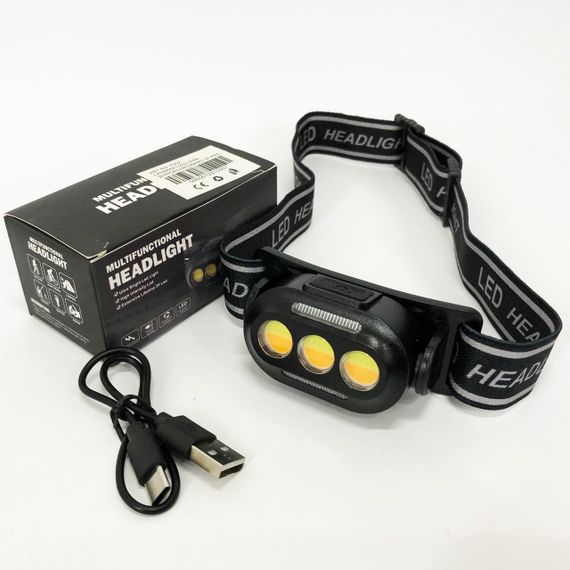 Налобный фонарь для туризма рыбалки и охоты, Тактический фонарь для рыбалки, Фонарик налобный мощный OC-82 | Зображення 5