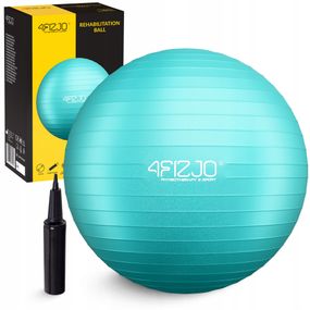 М'яч для фітнесу (фітбол) 4FIZJO 75 см Anti-Burst Mint (P-5905973404792)