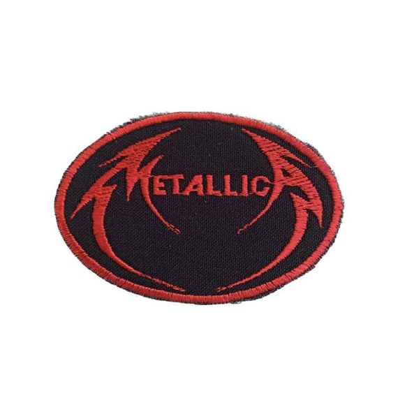 Нашивка на одежду (термо) Metallica Металіка 85*56 мм Чорний