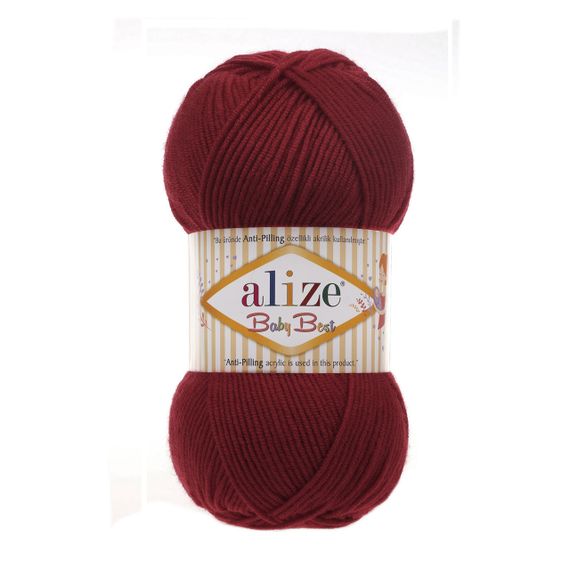 Пряжа Alize Baby Best No 390 (Алізе Бебі Бест) – 10% Бамбук, 90% Антипілінг Акрил, 100г/240м
