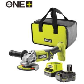Шлифовальная машина Ryobi ONE+ RAG18125-1C40S 125мм, 18V, 1х4А·час 9000об/мин, сумка (5133005643)