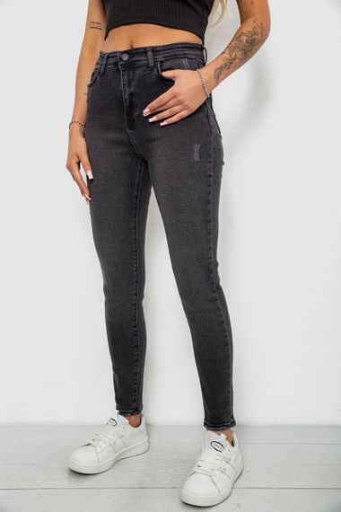 Джинси жіночі однотонні Skinny, колір сірий, 244RS123 | Зображення 2