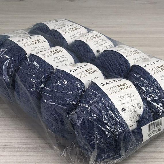 Пряжа Gazzal – Baby Wool XL колір 844 Пильний джинс | Зображення 3