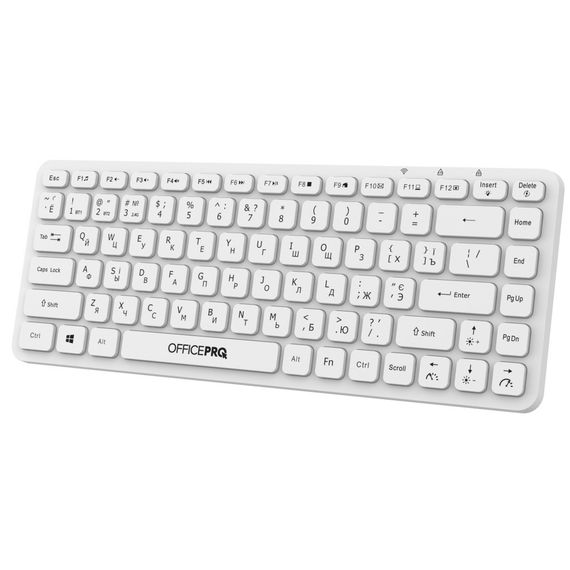 Клавіатура OfficePro SK790W Wireless/Bluetooth White (SK790W) | Зображення 2