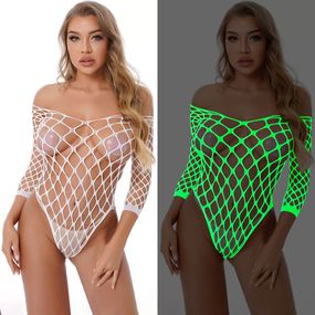 Боді-Сітка (світиться в темряві) Babydoll 44 Білий ygw494