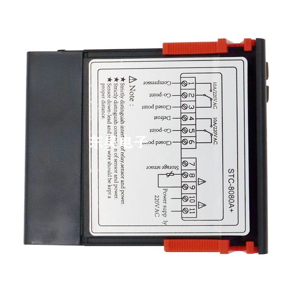 Терморегулятор - термостат, STC-8080A+, 220V | Зображення 2