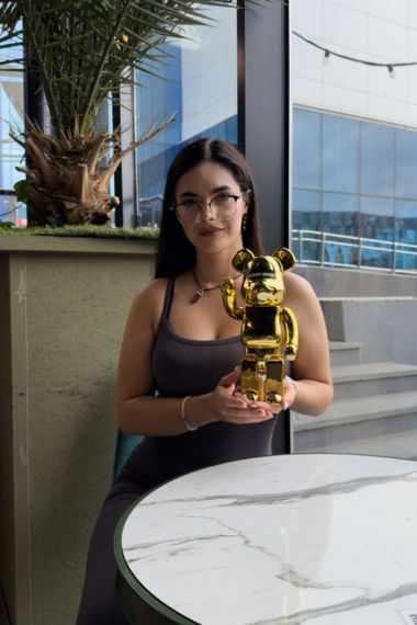 Bearbrick Gold X-Large дизайнерська статуетка ведмідь Беарбрік 28 см mb014, колір золотий | Зображення 6