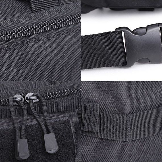 Сумка ВСУ, Мужская сумка рюкзак слинг, Нагрудная сумка тактическая тканевая через плечо военная ER-54 | Зображення 7