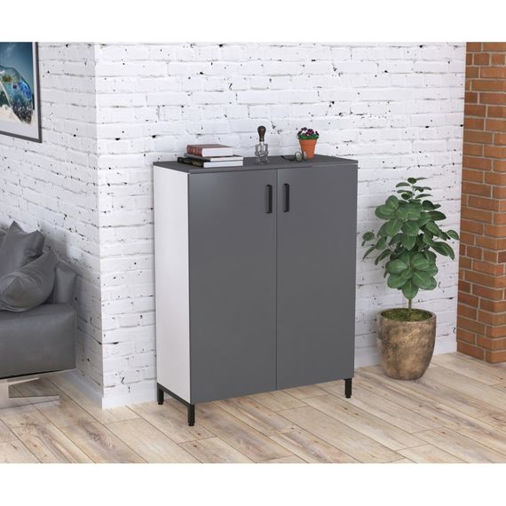 Тумба офисная Loft Design LT-900-1200 белая дуб палена | Зображення 1
