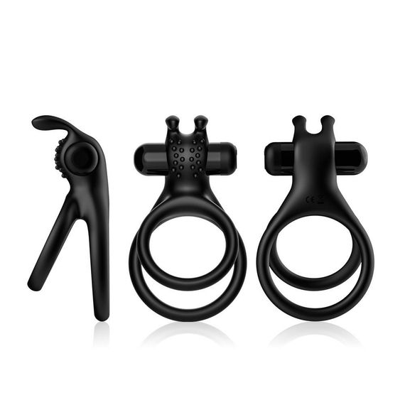 Эрекционное виброкольцо на пенис Traveler black Sex Aura | Зображення 4