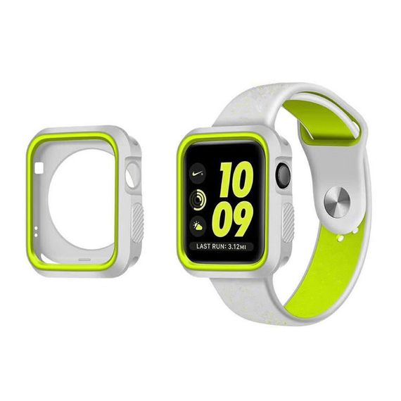 Силіконовий захисний корпус Primo для Apple Watch 42mm - Grey / Yellow