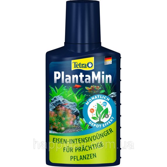 Жидкое удобрение Tetra PlantaMin с железом и калием для аквариумных растений 100 мл на 400 л