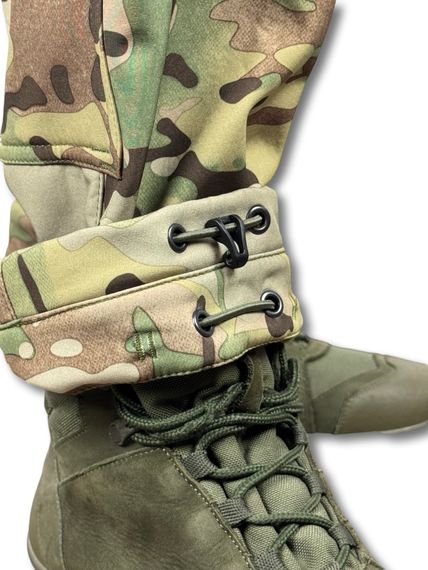 Зимові тактичні штани ЗСУ на флісі Softshell від RAPTOR TAC Мультикам 52/4 | Зображення 8