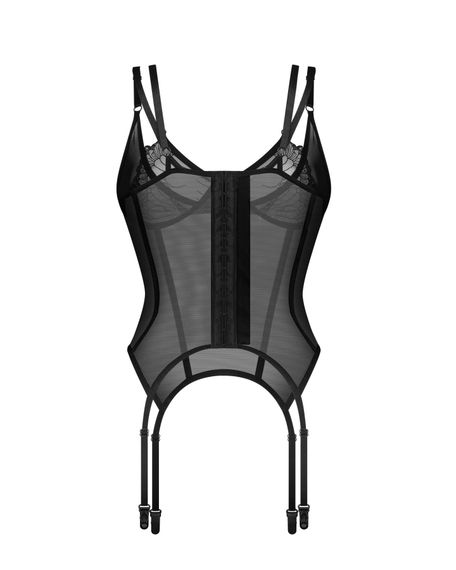 Корсет Obsessive Arrowel Black corset S/M | Зображення 1