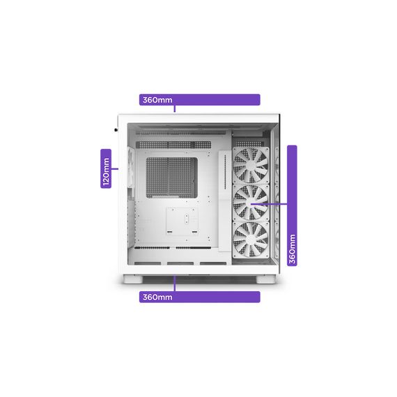 Корпус NZXT H9 Elite Edition White (CM-H91EW-01) | Зображення 8