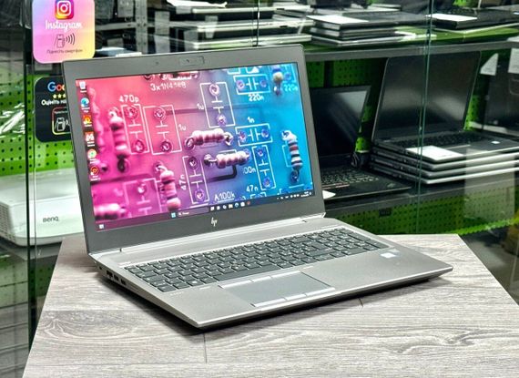 Мобільна робоча станція Б-клас HP ZBook 15 G6 / 15.6" (1920x1080) IPS / Intel Core i7-9850H (6 (12) ядра по 2.6 - 4.6 GHz) / 16 GB DDR4 / 512 GB SSD M.2 / nVidia Quadro T1000, 4 GB GDDR5, 128-bit / WebCam / Win 11 Pro б/в | Зображення 2