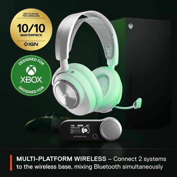 Ігрова гарнітура SteelSeries Arctis Nova Pro Wireless X White XBOX/PC/PS/SW/MAC/MOB | Зображення 4