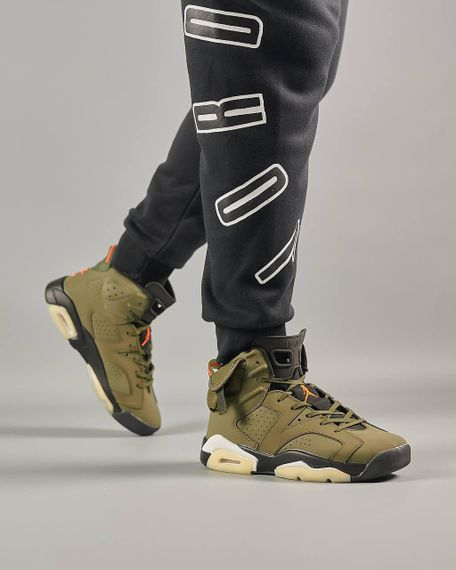 Кросівки  Air Jordan Retro 6 Trav1is Sco1tt ‘Olive’ 42 26.5 | Зображення 4