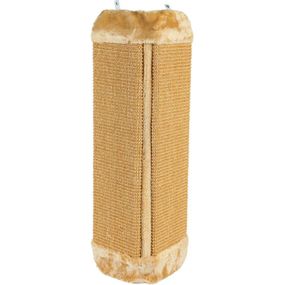 Царапка Trixie для кошек, угловая, коричневая, 32х60 см (сизаль/плюш)