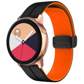 Силіконовий ремінець Classy для Smart Watch 20mm Black / Orange