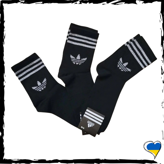 Шкарпетки Adidas високі. Носки адідас. Адідас шкарпетки 41-45р | Зображення 2