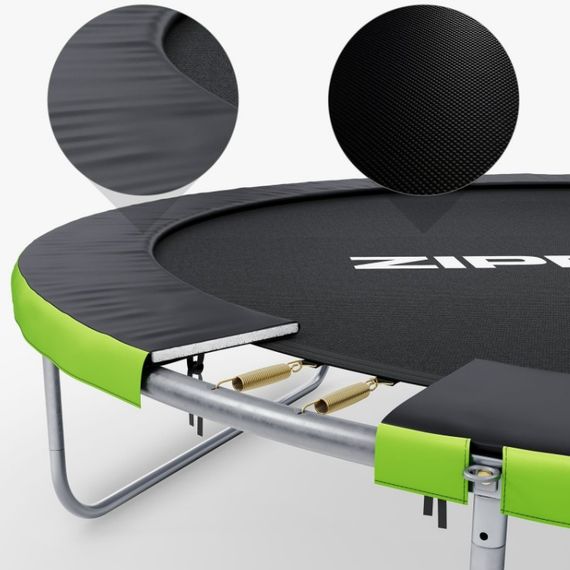 Батут із внутрішньою сіткою Zipro Jump Pro 6 футів 183 см чорно-зелений (5902659843166) | Зображення 5