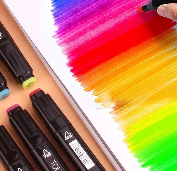 Набор двусторонних скетч-маркеров для рисованияTouch на спиртовой основе | Зображення 3