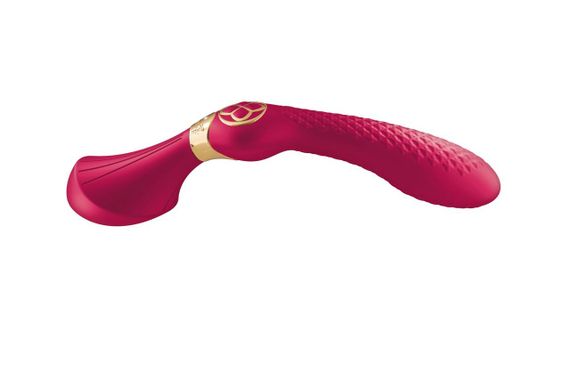 Вібромасажер Shunga Zoa Raspberry, двосторонній sexstyle | Зображення 1