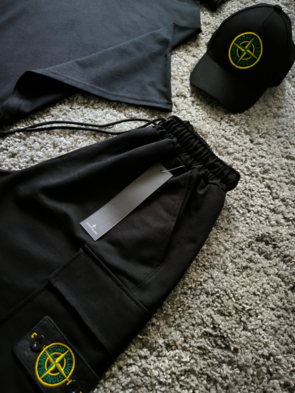 Чоловічий комплект Stone Island (футболка + шорти) | Зображення 5