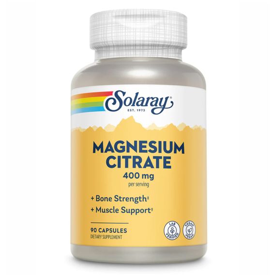 Solaray Magnesium Citrate 400 mg цитрат магния в капсулах №90